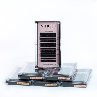0.15 Individual Complete Set Lash Trays - Choose Curl
