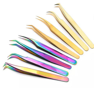 Lash Tech Tweezer set - 4 piece set