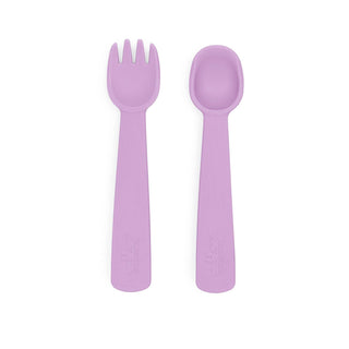 Feedie® Fork & Spoon Set - Lilac - We Might Be Tiny