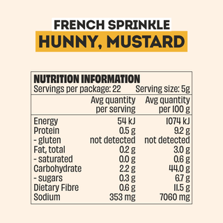 Mingle Seasoning - NEW FRENCH HERBY HUNNY MUSTARD LARGE BOTTLE