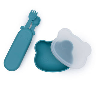 Feedie® Fork & Spoon Set - Blue Dusk - We Might Be Tiny