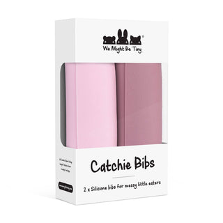 Catchie Bibs® 2.0 - Dusty Rose & Powder Pink - We Might Be Tiny