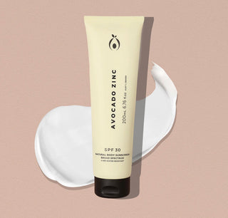 Avocado Zinc - SPF 30 Natural Body Sunscreen 200ml