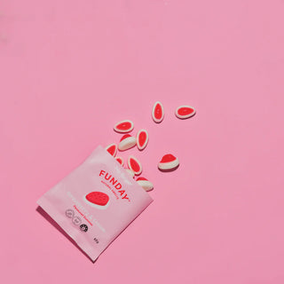 Funday Natural Sweets - Strawberry & Cream 50g bag