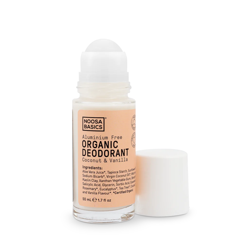 Noosa Basics Natural Deodorant Roll On - Coco Vanilla 50ml – The Basic Co