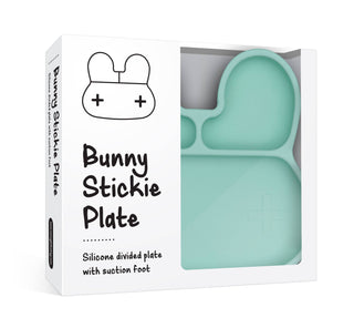 Bunny Stickie® Plate - Mint - We Might Be Tiny