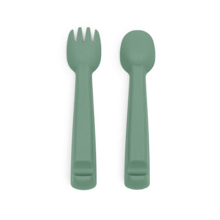 Feedie® Fork & Spoon Set - Sage - We Might Be Tiny