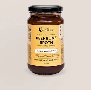 Nutra Organics Beef Bone Broth Concentrate Lemon Ginger