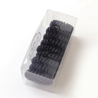 Colourful Silicone Stetchy Hair Tye Box - 9 pieces