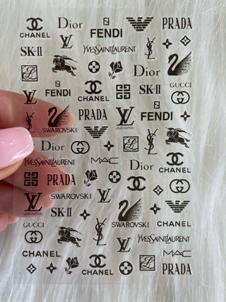 NAIL ART - Designer Brand Nail Stickers